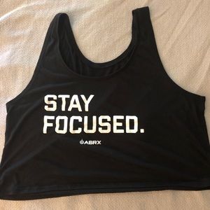 Stay Focused flowy crop top tank asrx CrossFit